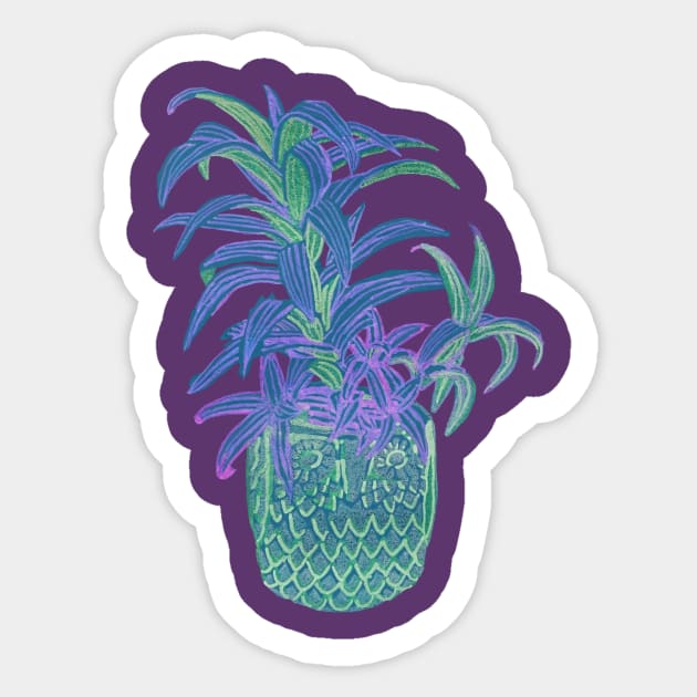 Owl Planter 2 Sticker by RaLiz